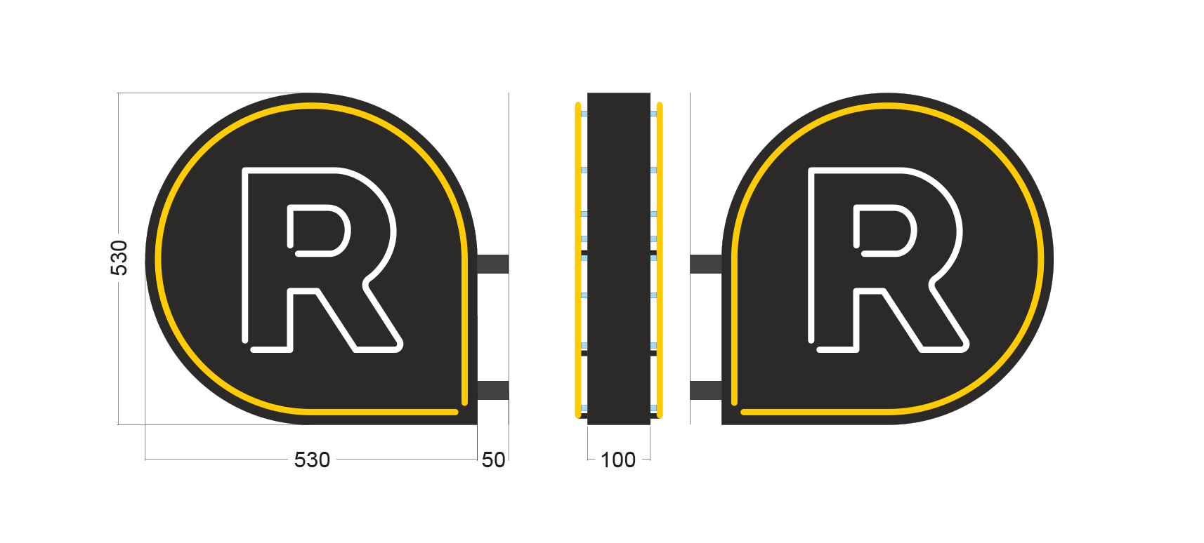 R-Kiosk logovalgusti